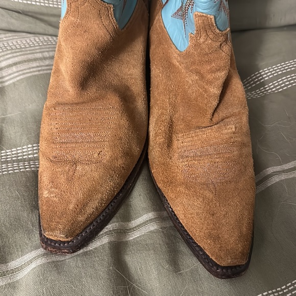 1883 by Lucchese teal and brown cowboy boots - Picture 3 of 10